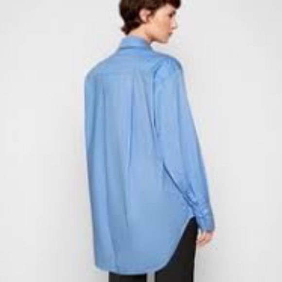 Viktoria Beckham Oversize Bib-Detail Shirt. Size 10 - Picture 4 of 4